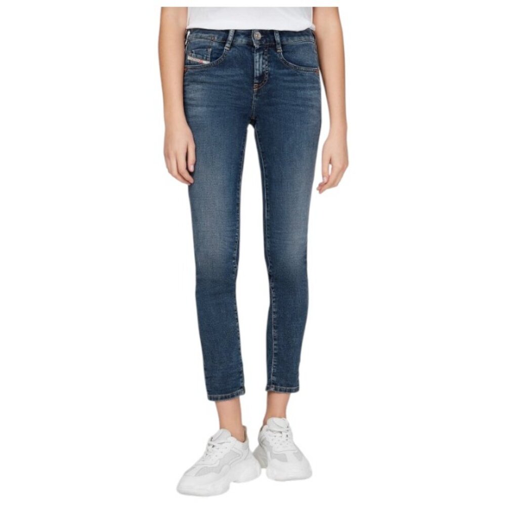 Diesel women's blue D'Ollies skinny sweat jeans size 31
